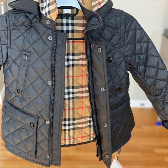 Burberry 4T Diamond Quilt Jacket